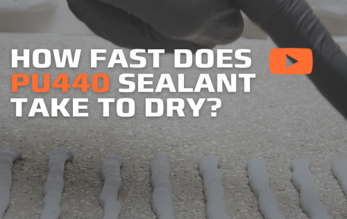 HOW FAST DOES FLEXSEAL PU440 SEALANT DRY?